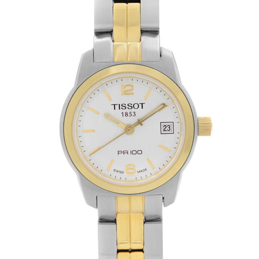 Vintage Tissot PR100 Two Tone Stainless Steel Quartz Watch